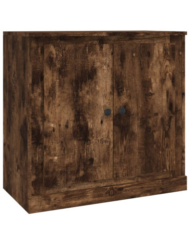 Credenze 3 pz Rovere Fumo in Legno Multistrato