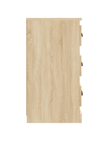 Credenze 2 pz Rovere Sonoma in Legno Multistrato