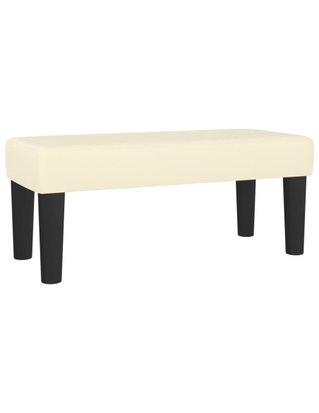 Giroletto a Molle con Materasso Crema 100x200 cm in Similpelle