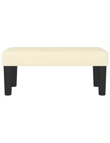 Panca Crema 70x30x30 cm in Similpelle