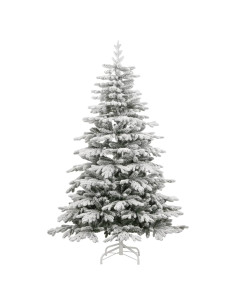 Albero Natale Artificiale Incernierato con Neve Fioccata 240 cm 2
