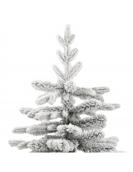Albero Natale Artificiale Incernierato con Neve Fioccata 240 cm