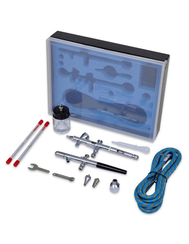 Set Aerografo con 2 Spruzzatori