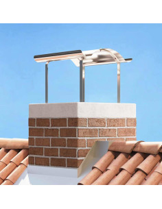 Cappello per Camino Argento 59,5 x 50 x 36,5 cm