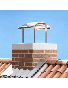 Cappa Camino Argento 40 x 40 x 37,5 cm Acciaio inossidabile