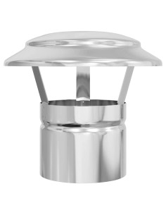 Copertura per Camino Argento 20 x 20 x 18 cm