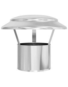 Copertura per Camino Argento 25 x 25 x 20 cm