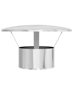 Copertura per Camino Argento 35 x 35 x 20 cm