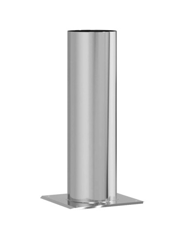 Estensione della Testa del Camino Argento 26 x 26 x 50 cm