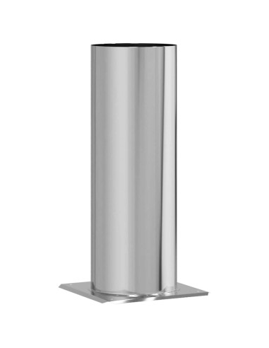 Estensione della Testa del Camino Argento 29 x 29 x 50 cm