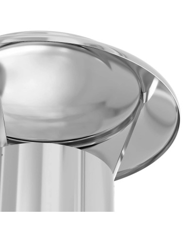 Estensione Camino Argento 25 x 25 x 65 cm Acciaio inossidabile