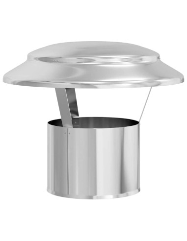 Copertura per Camino Argento 25 x 25 x 20 cm