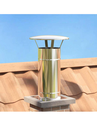 Copertura per Camino Argento 35 x 35 x 20 cm