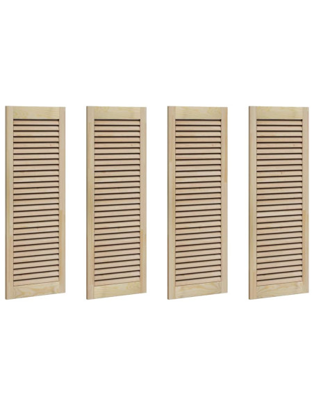 Porte per Armadi Other 4 pcs Marrone 110 x 39.5 x 2.1 cm