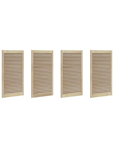 Porte per Armadi Other 4 pcs Marrone 110 x 59.5 x 2.1 cm
