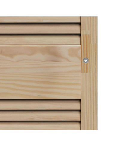 Porta per Armadio 4 pcs Naturale 140,5 x 2,1 x 59,5 cm