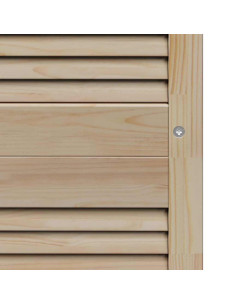 Porta per Armadio con porta 4 pcs Naturale 201 x 2,1 x 39,5 cm 2