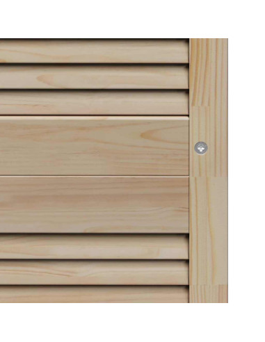 Porta per Armadio con porta 4 pcs Naturale 201 x 2,1 x 39,5 cm