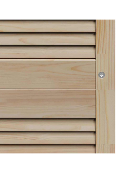 Porte per Armadi Other 4 pcs Marrone 201 x 39.5 x 2.1 cm