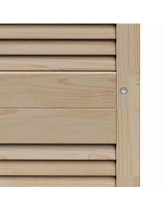 Porta per Armadio con porta 4 pcs Naturale 201 x 2,1 x 49,5 cm 2