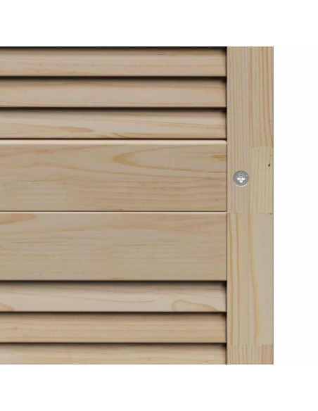 Porte per Armadi Other 4 pcs Marrone 201 x 49.5 x 2.1 cm