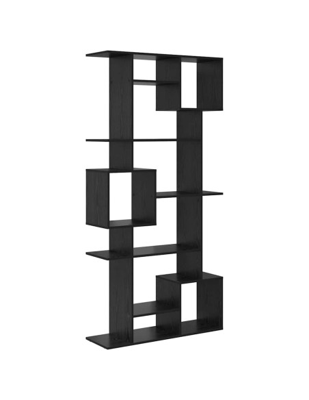 Armadio per Libri Rovere nero 92 x 29 x 188 cm