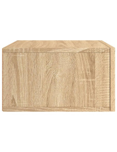 Comodino a Muro Rovere Sonoma 35x35x20 cm 2