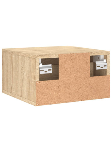 Comodino a Muro Rovere Sonoma 35x35x20 cm