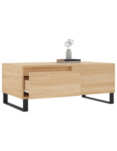 Tavolino Salotto Rovere Sonoma 90x50x36,5 cm Legno Multistrato 2