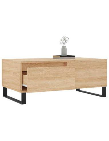 Tavolino Salotto Rovere Sonoma 90x50x36,5 cm Legno Multistrato