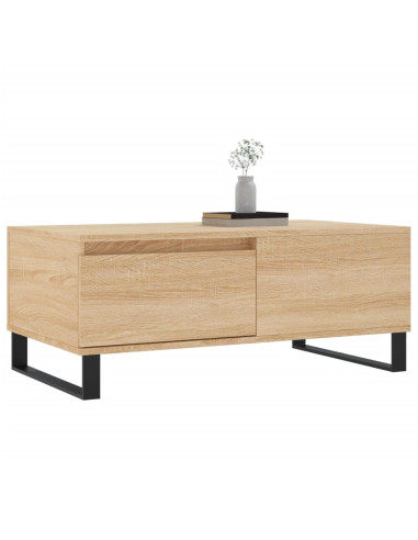 Tavolino Salotto Rovere Sonoma 90x50x36,5 cm Legno Multistrato
