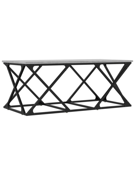 Tavolino da Salotto Grigio Sonoma 100x49x40cm Legno Multistrato