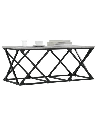 Tavolino da Salotto Grigio Sonoma 100x49x40cm Legno Multistrato