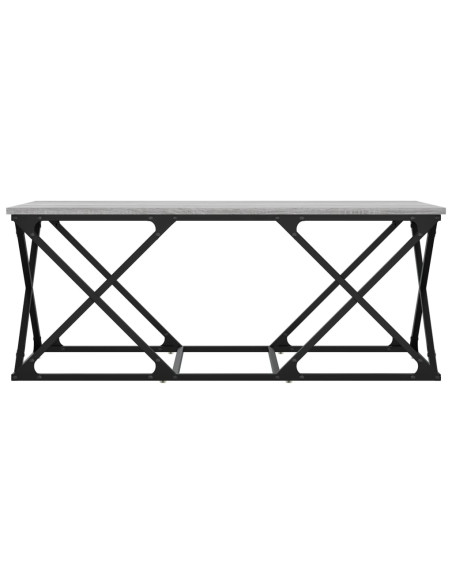 Tavolino da Salotto Grigio Sonoma 100x49x40cm Legno Multistrato