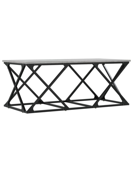 Tavolino da Salotto Grigio Sonoma 100x49x40cm Legno Multistrato