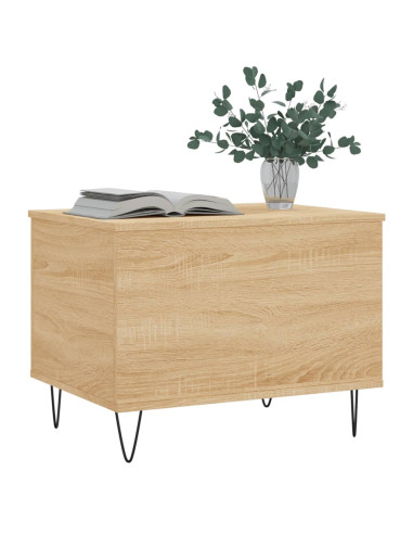 Tavolino Salotto Rovere Sonoma 60x44,5x45 cm Legno Multistrato