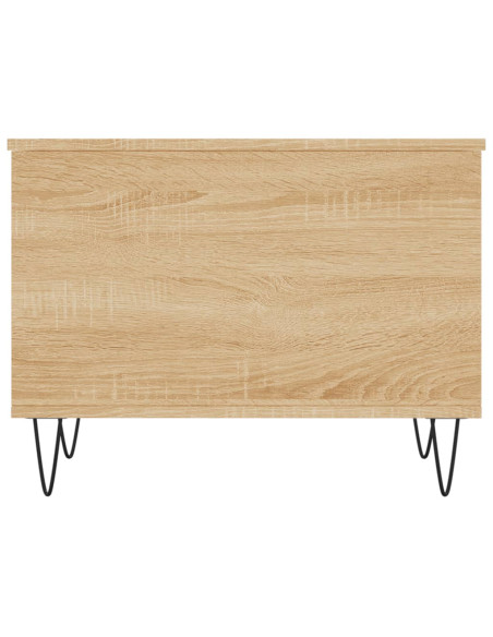 Tavolino Salotto Rovere Sonoma 60x44,5x45 cm Legno Multistrato