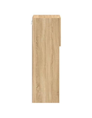 Mobile TV con Luci LED Rovere Sonoma 30,5x30x90 cm