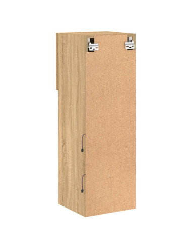 Mobile TV con Luci LED Rovere Sonoma 30,5x30x90 cm