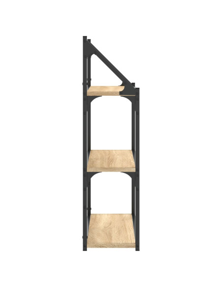 Scaffale Parete 3Ripiani Rovere Sonoma 60x21x78,5cm Multistrato