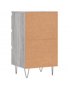 Credenza Grigio Sonoma 40x35x70 cm in Legno Multistrato 2