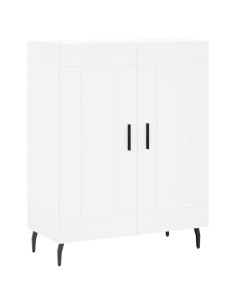 Credenza Bianca 69,5x34x180 cm in Legno Multistrato