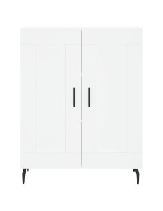 Credenza Bianca 69,5x34x180 cm in Legno Multistrato 2