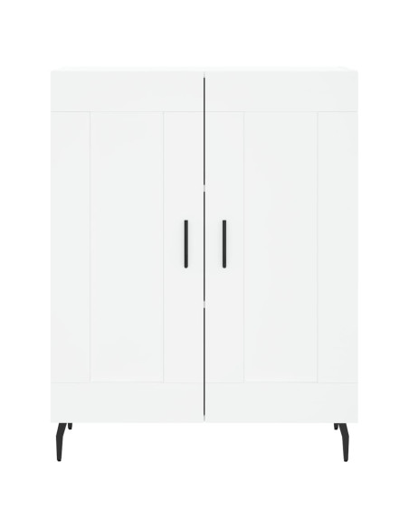 Credenza Bianca 69,5x34x180 cm in Legno Multistrato