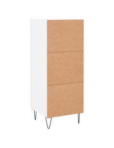 Credenza Bianca 34,5x34x90 cm in Legno Multistrato 2