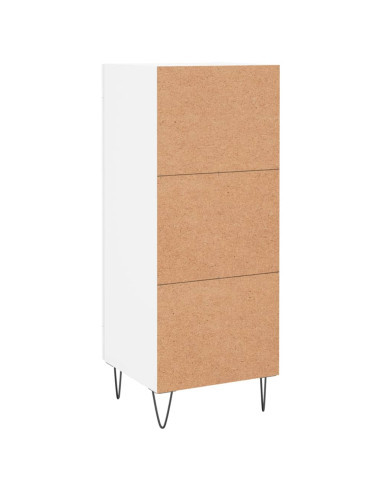 Credenza Bianca 34,5x34x90 cm in Legno Multistrato