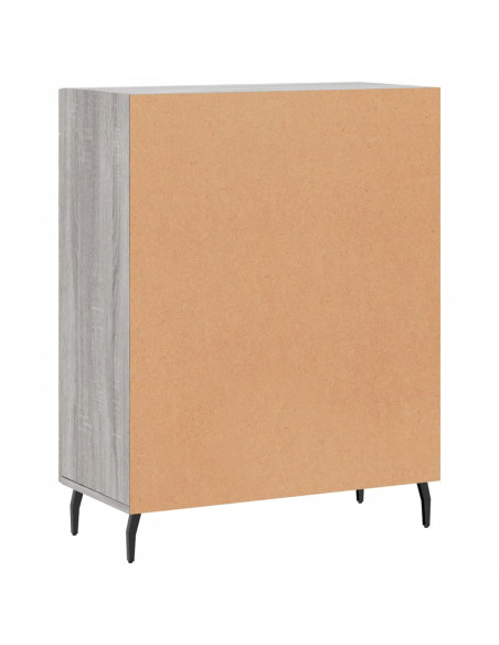 Credenza Grigio Sonoma 69,5x34x90 cm in Legno Multistrato