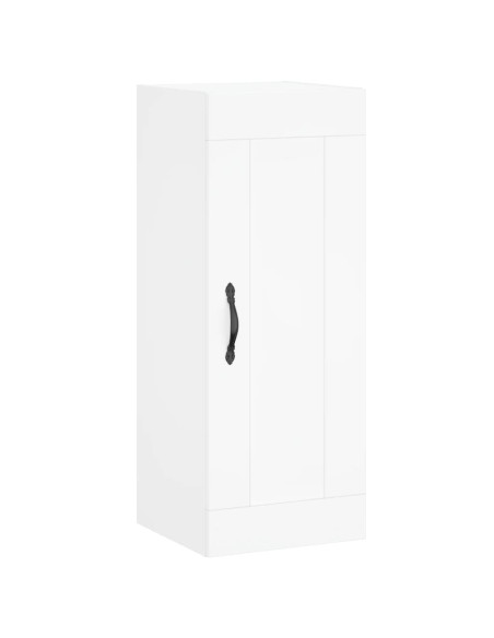 Credenza Bianca 34,5x34x180 cm in Legno Multistrato