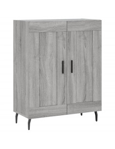Credenza Grigio Sonoma 69,5x34x180 cm in Legno Multistrato