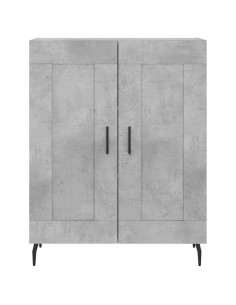 Credenza Grigio Cemento 69,5x34x180 cm in Legno Multistrato 2